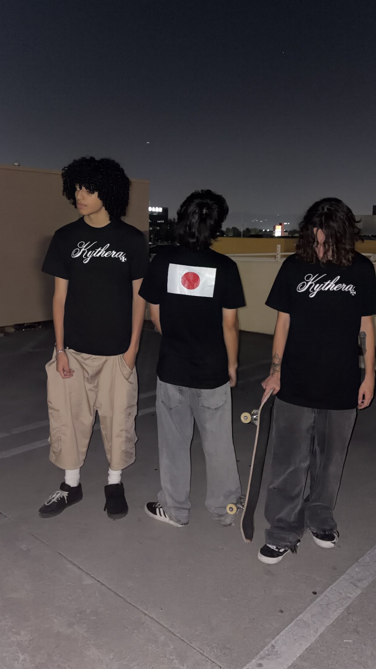 Kythera Cursive Tee - Black
