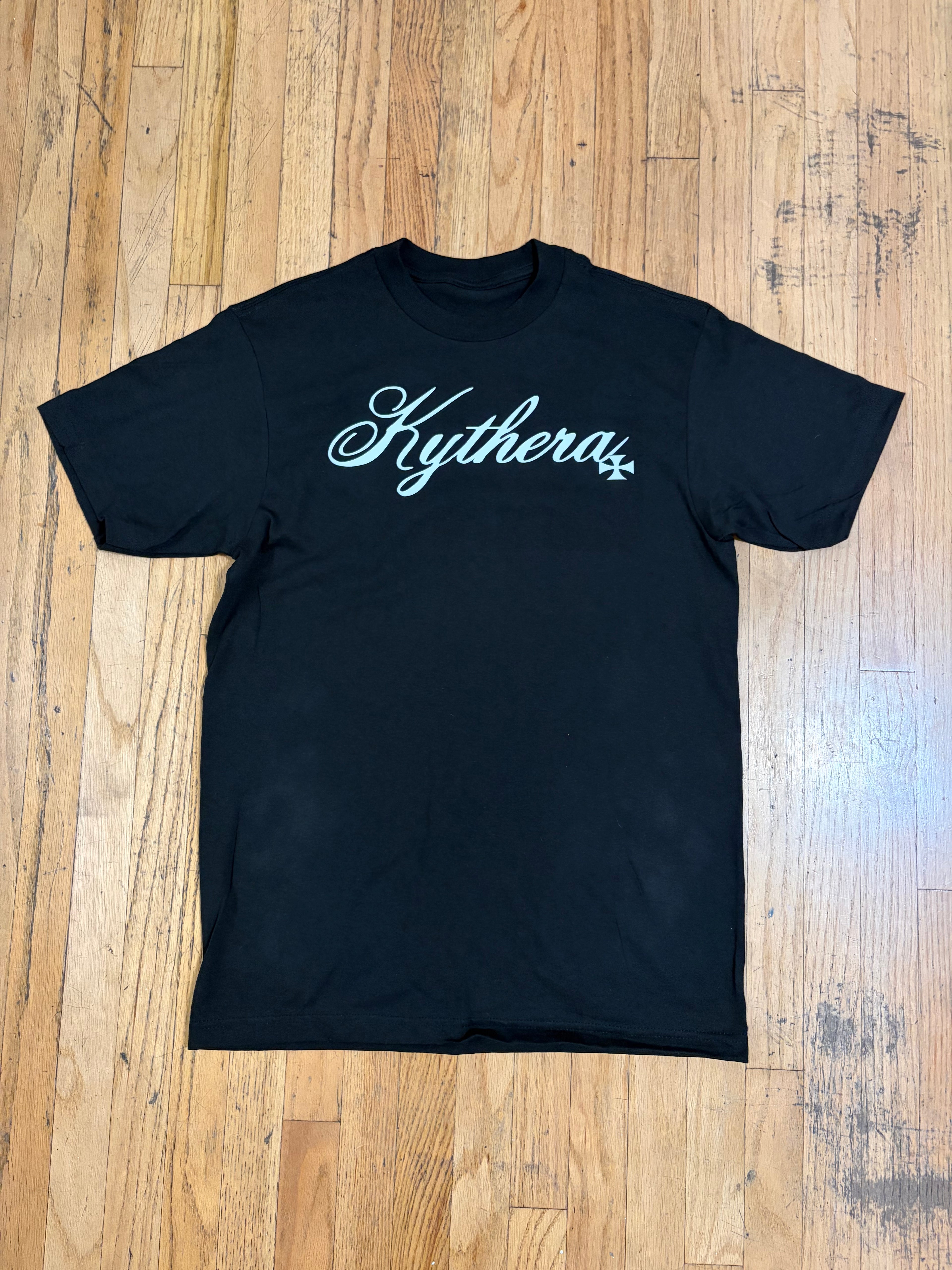 Kythera Cursive Tee - Black